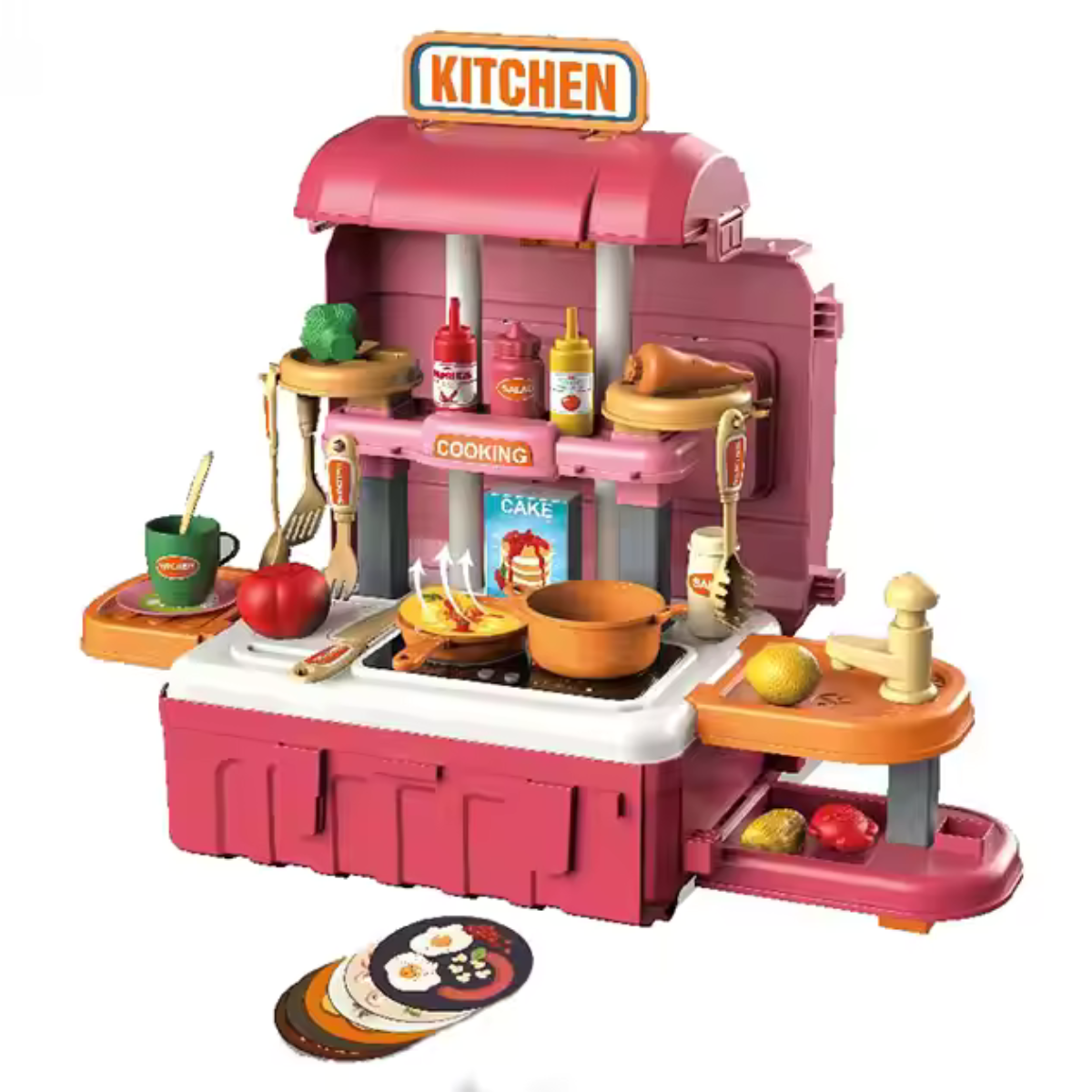 Maleta Juguete 2 en 1: Cocina Móvil Niña