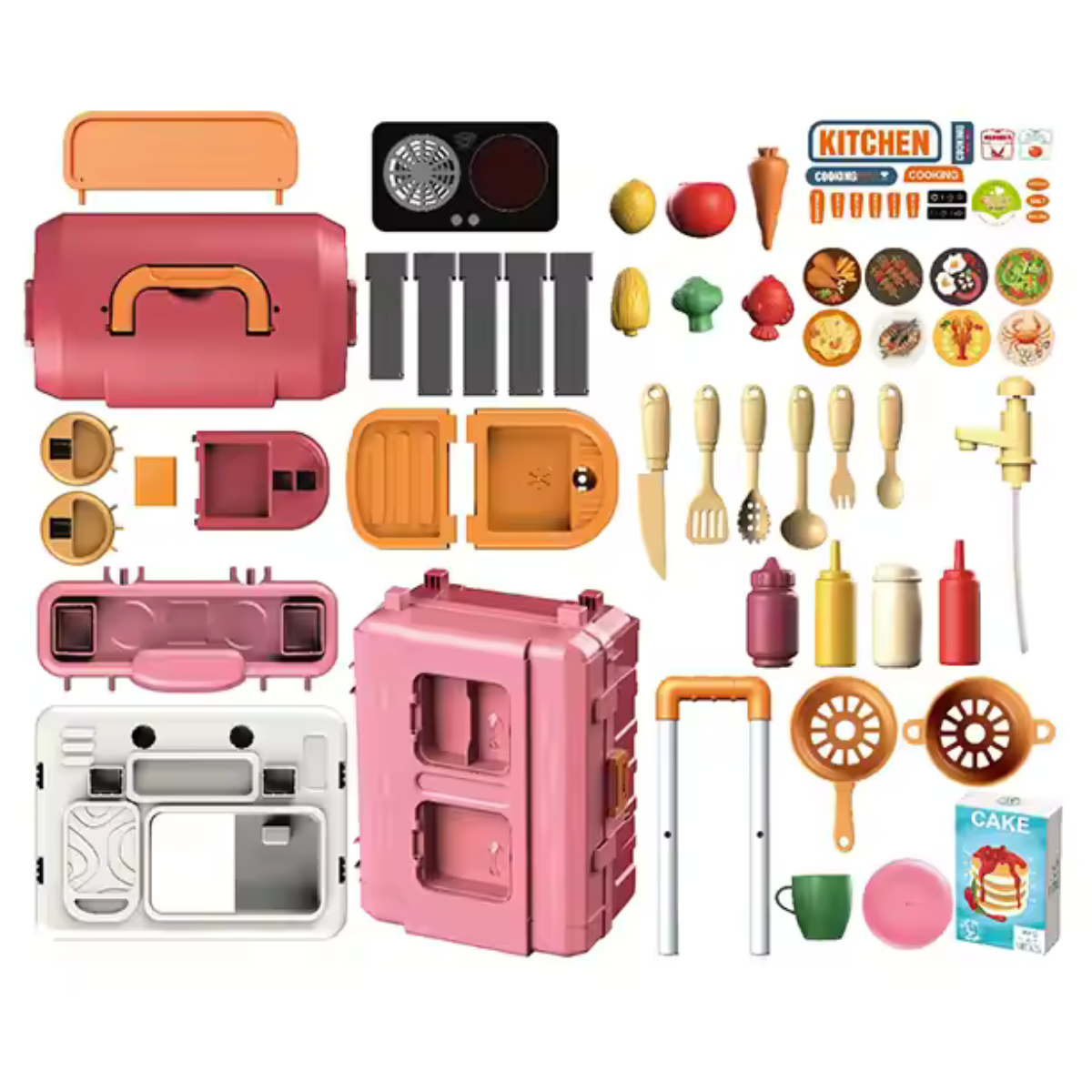 Maleta Juguete 2 en 1: Cocina Móvil Niña