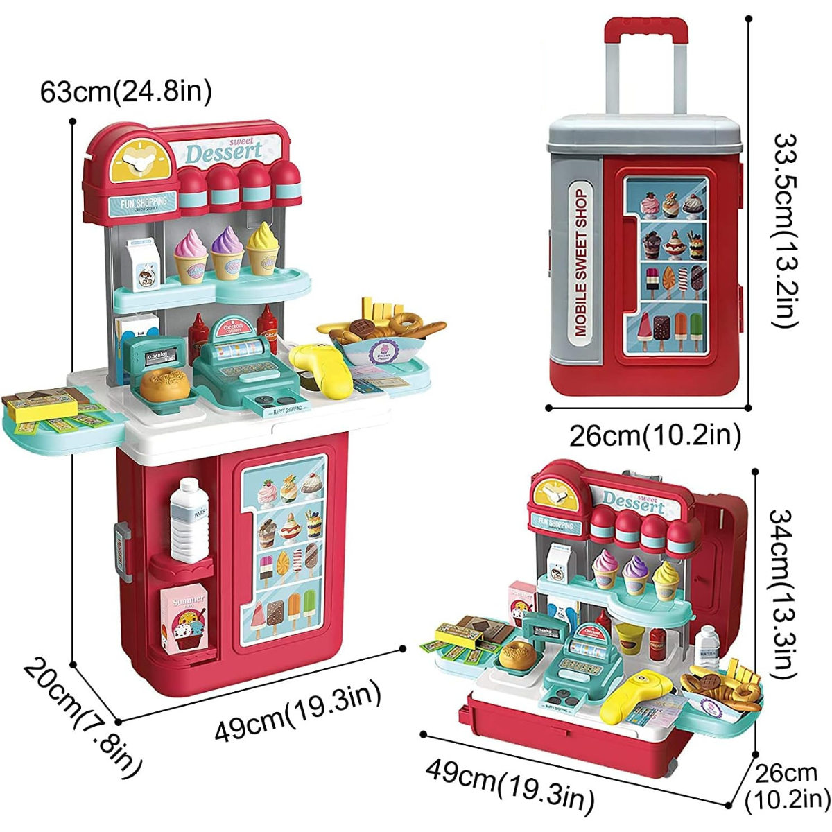 Maleta Juguete Heladería Sweet Dessert