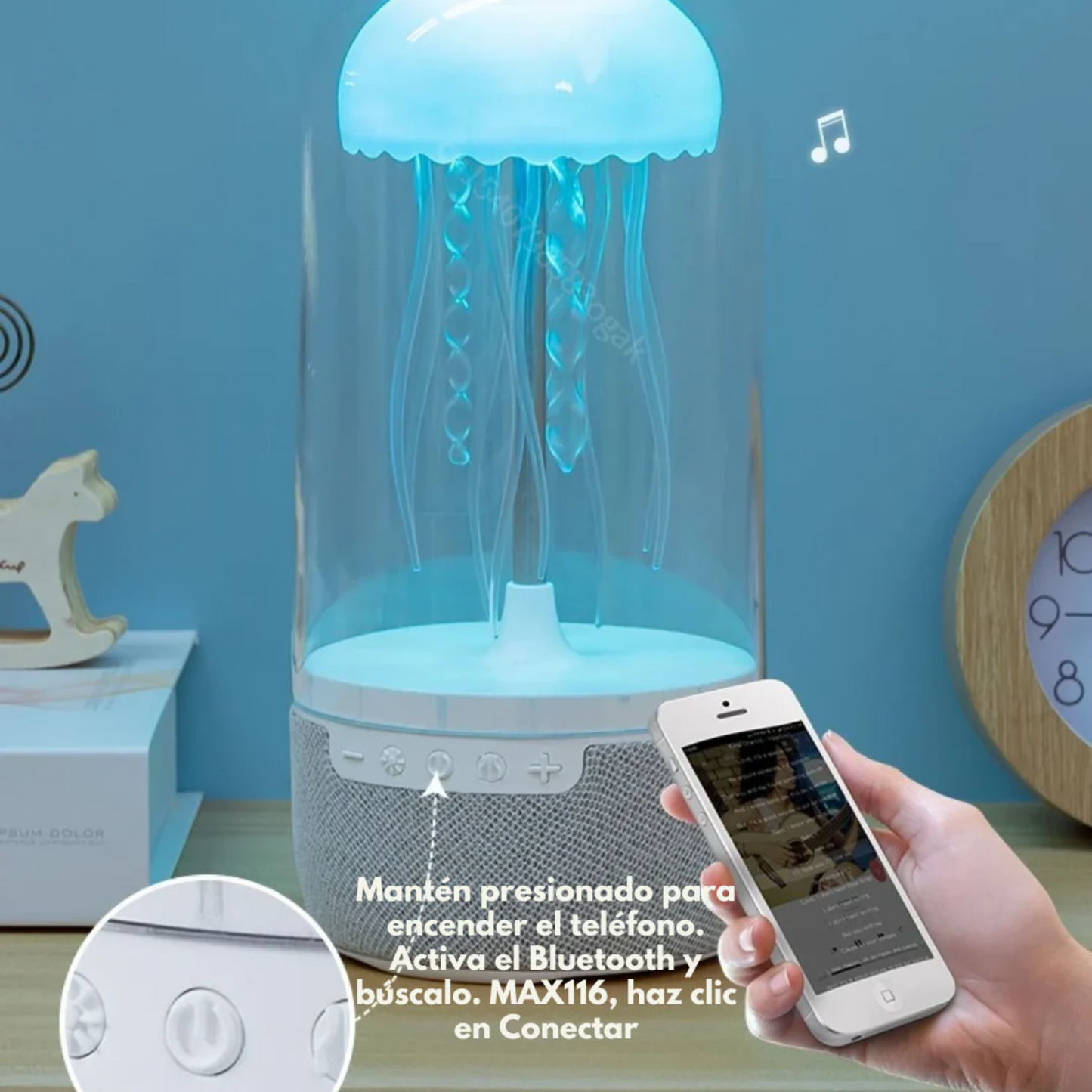 Lampara Parlante Medusa Bluetooth